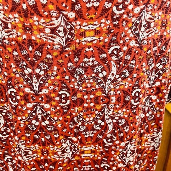 Lucky Brand patterned scoop neck short sleeve relaxed fit top, size S. - Picture 6 of 7